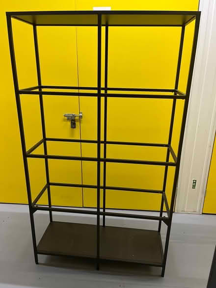Photo of free Large ikea shelving with glass (Kt3 4bf) #1