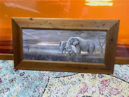 Photo of free Pair of framed elephant prints (Upper Largo KY8) #1