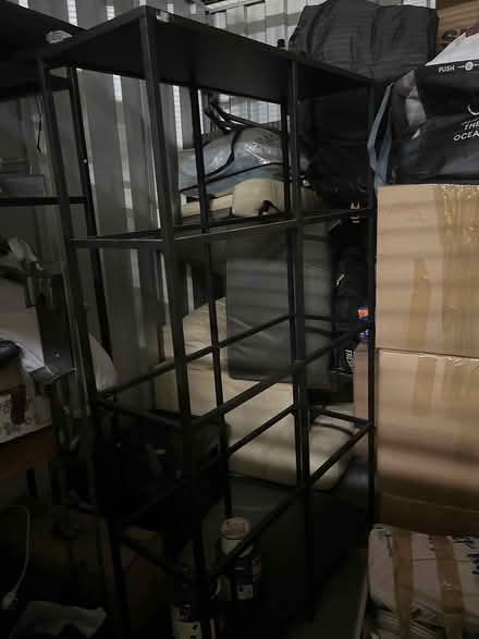 Photo of free Large ikea shelving with glass (Kt3 4bf) #2