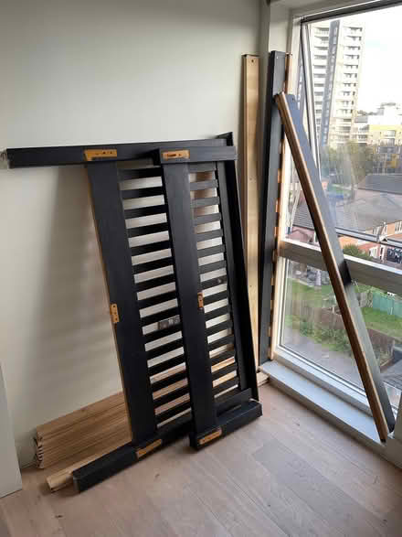 Photo of free Double bed frame (wood) (SE8) #3