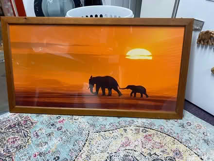 Photo of free Pair of framed elephant prints (Upper Largo KY8) #2