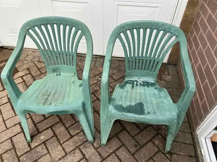 Photo of free Plastic garden chairs (Penrith CA11) #1