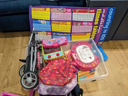 Photo of free A box of toys plus a few books and children's bags (Harpenden AL5) #1
