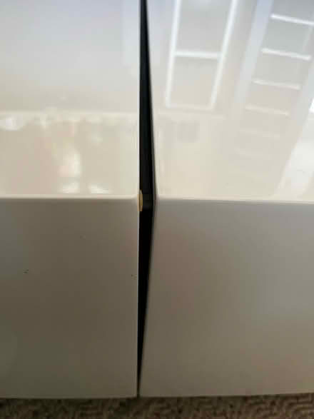 Photo of free White gloss extendable sofa table (Norton-Lees, S8) #3