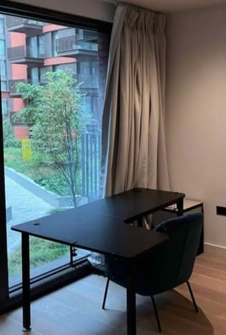 Photo of free Black corner computer, study desk (enfield) #1