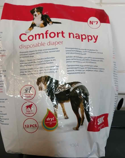 Photo of free Disposable dog nappies, large (Woolverton BA2) #1