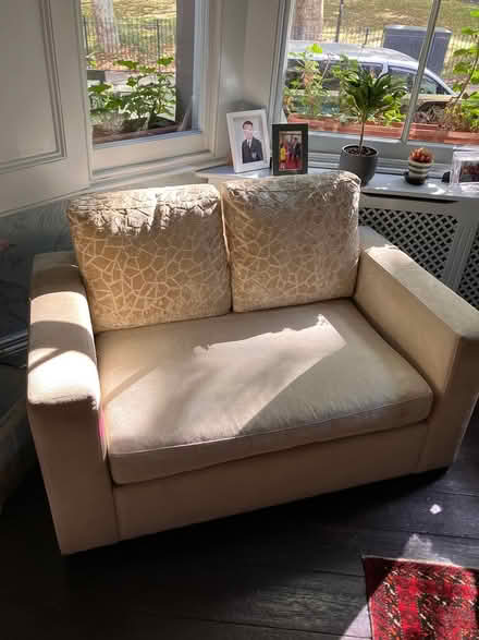 Photo of free Sofa 2 seater cream (Victoria Park/Brookfield Rd E9) #1