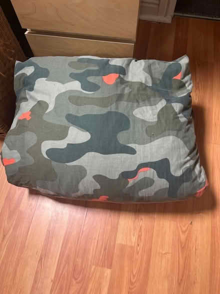 Photo of free Single feather quilt - army cover + pillow case (Court Hey L16) #4