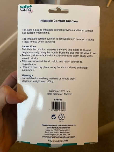 Photo of free Comfort cushion (GL51) #2