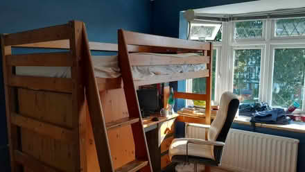 Photo of free Mid sleeper bed with wardrobe (Woodley, RG5) #1