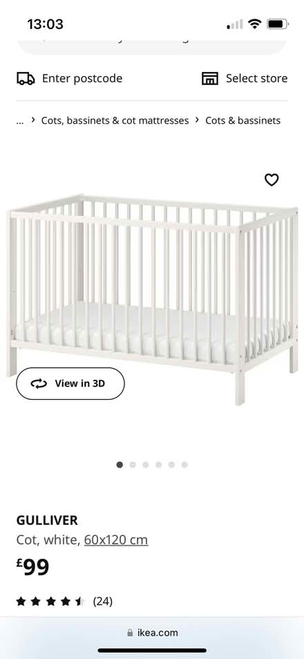 Photo of free Cot bed (Lansdown GL50) #1