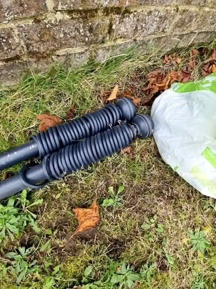 Photo of free 2 chunky dark Grey curtain poles (Ninfield TN33) #2