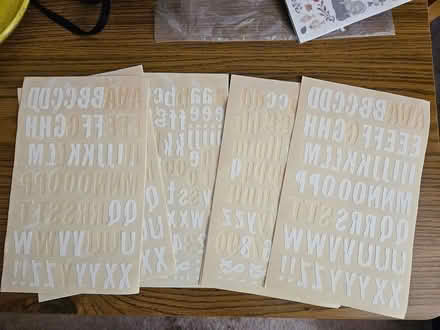 Photo of free Iron on letters (North Denton (288 & 2164)) #1