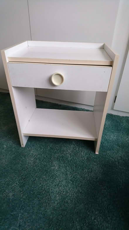 Photo of free White bedside locker (Church Hill North B98) #1