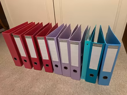 Photo of free A4 ring binders (Oakham LE15) #1