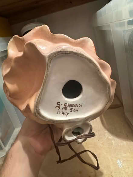 Photo of free G Girardi lamp base (St. Leonard’s TN38) #3