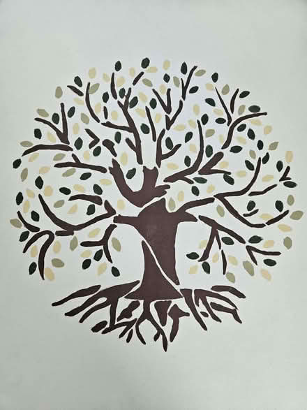 Photo of free Cafe style Table with hand painted tree (Bohemia TN37) #3