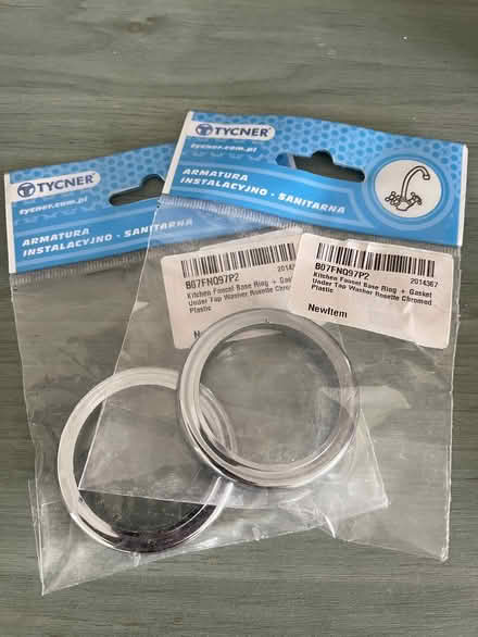 Photo of free Tap base rings - chromed plastic (St Leonards TN38) #1