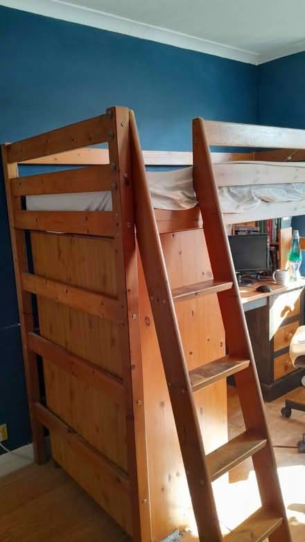 Photo of free Mid sleeper bed with wardrobe (Woodley, RG5) #2