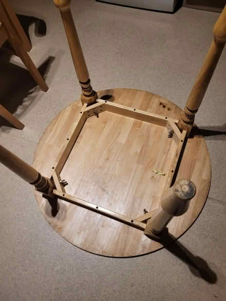 Photo of free Circular wooden table (Queen's Park) #2