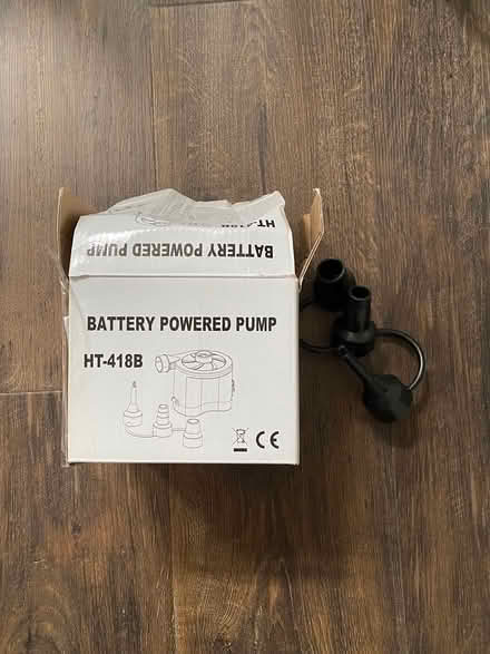 Photo of free Battery pump and single airbed (South Woking) #1