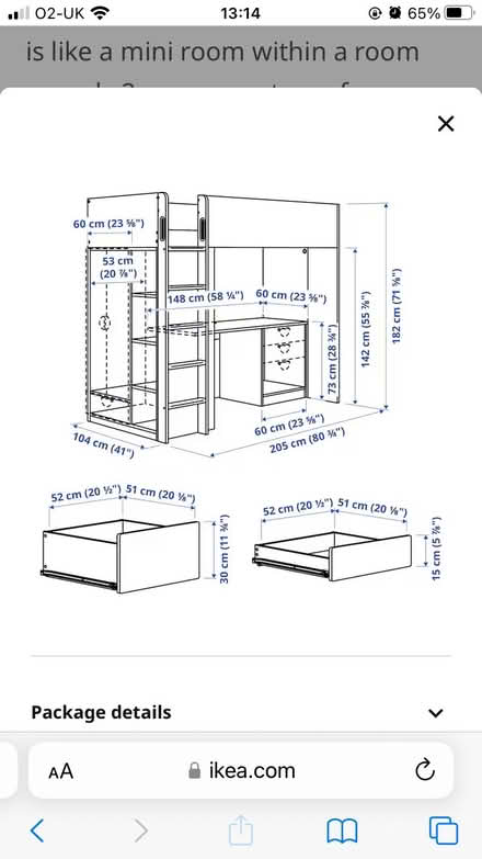 Photo of free Smastad IKEA Loft Bed (Aigburth L19) #2