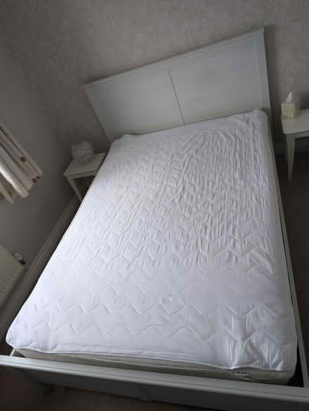 Photo of free IKEA double bed & mattress (SN15) #1