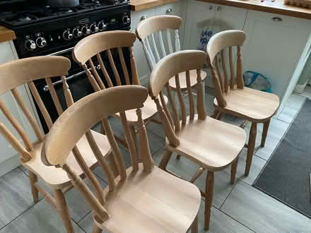 Photo of free Wooden Dining Chairs (Highworth. SN6) #1