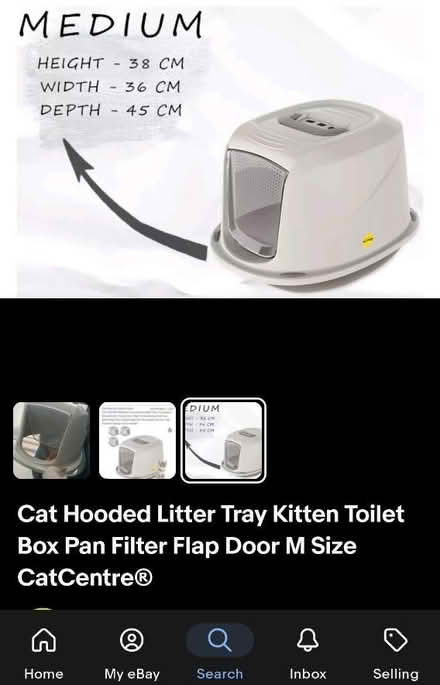 Photo of free Cat Hooded Litter tray (Kentish Town West NW5) #2