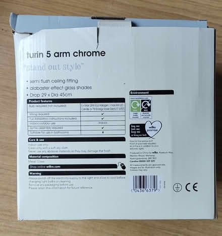 Photo of free 2 chrome ceiling lights (Trowbridge BA14) #2