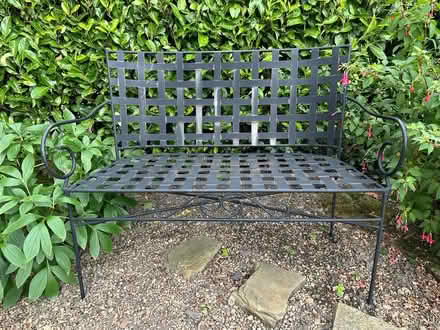 Photo of free Two Seater Garden Bench and Pad (S61 Thorpe Hesley) #2