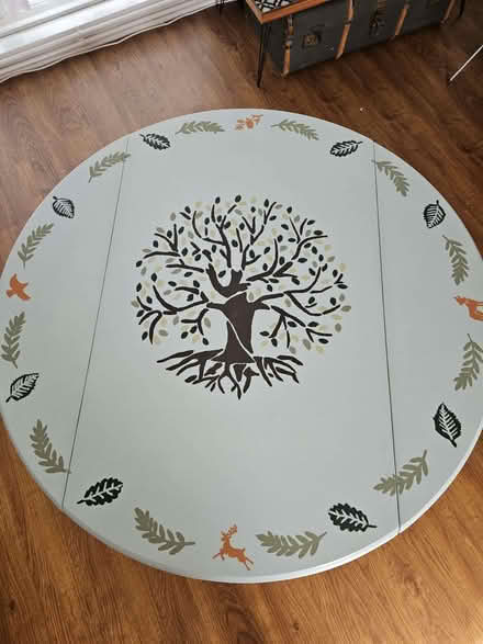 Photo of free Cafe style Table with hand painted tree (Bohemia TN37) #1