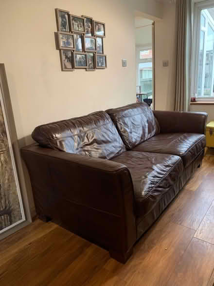 Photo of free Leather sofa (SL2 britwell) #2