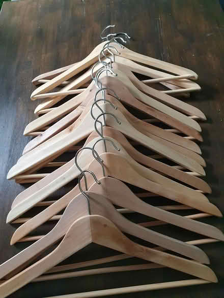 Photo of free Wooden coathangers (Aldershot GU12) #1