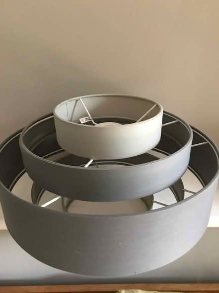 Photo of free Grey fabric lampshade (Bramber BN44) #1