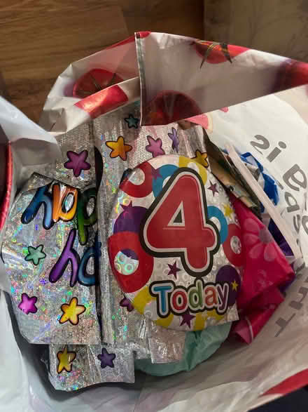 Photo of free Bag of party banners, tablecloths, napkins etc (Emscote Mill CV34) #1