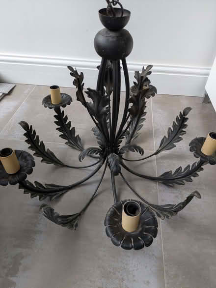 Photo of free Black metal chandelier - (Iffley Road OX4) #1