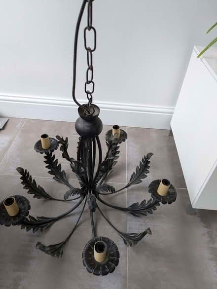 Photo of free Black metal chandelier - (Iffley Road OX4) #3