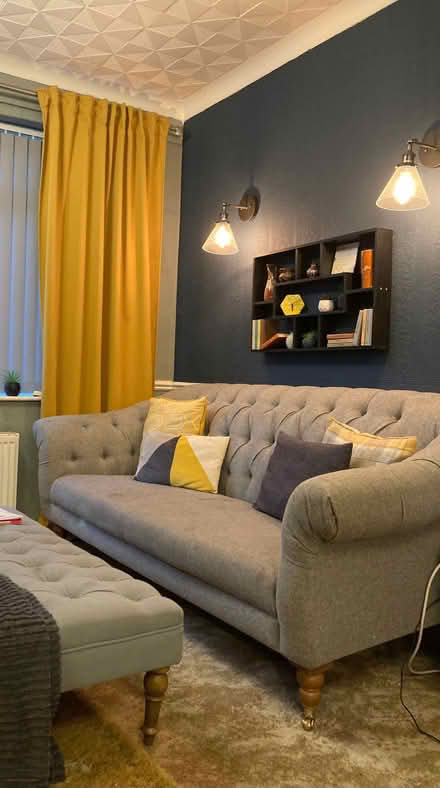 Photo of free M&S Chesterfield Sofa 3 Seater (Copley Hill WF17) #1
