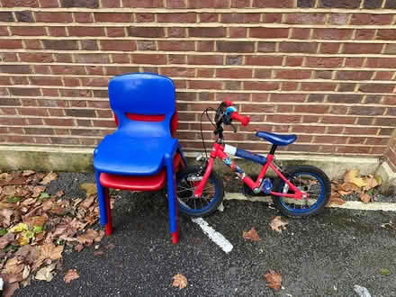 Photo of free Kids bike and chairs (Barons Court W14) #1