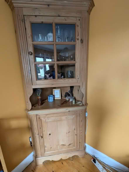 Photo of free Pine corner cupboard (Buggs Bottom RG4) #1