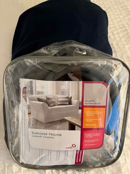 Photo of free Slipcover for loveseat (& dogs) (New Edinburgh) #1