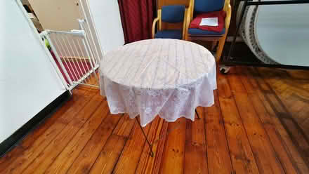 Photo of free Folding circular wooden slatted table (Southsea PO5) #1