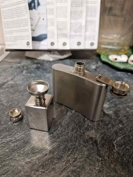 Photo of free 2x Small Stainless Steel Flasks (Barton/Headington, OX3) #2