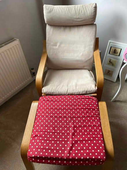 Photo of free IKEA Poang armchair and footstool (Witham CM8) #1