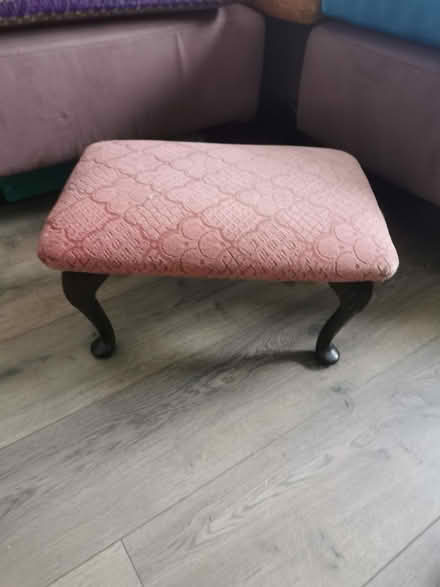 Photo of free Small pink foot stool (BL2 breightmet) #1