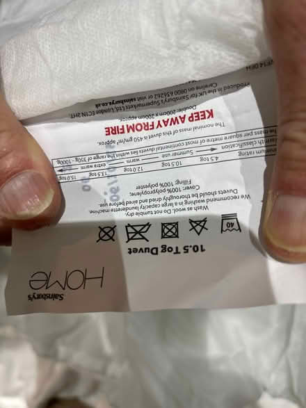 Photo of free Double duvet and mattress protector (hastings TN34) #1