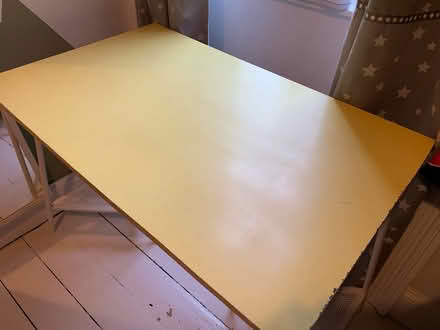 Photo of free Desk - yellow Formica, IKEA legs (Morningside/Comiston EH10) #4