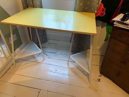 Photo of free Desk - yellow Formica, IKEA legs (Morningside/Comiston EH10) #1