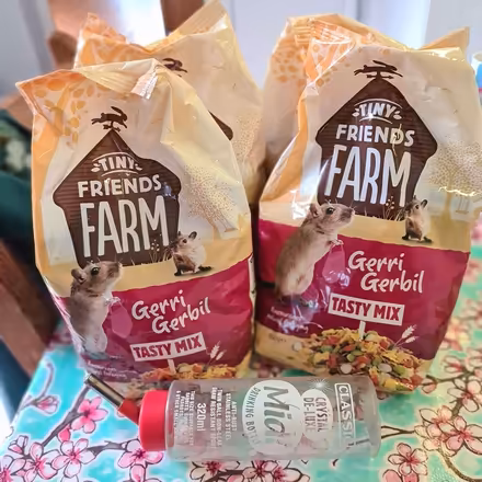 Photo of free Gerbil food (×4) & water bottle (North Town SL6) #1